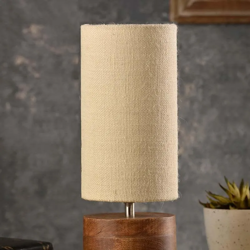 Magic Rustic Fabric Table Lamp - Beige media 3