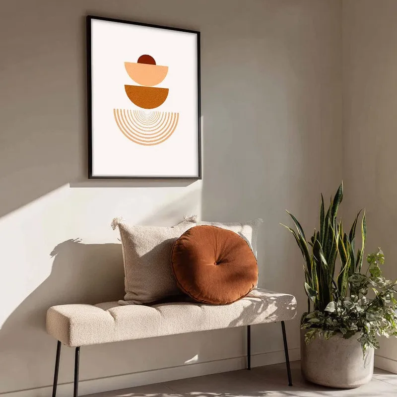 Stacked Serenity Canvas Wall Painting With Black Frame media 4