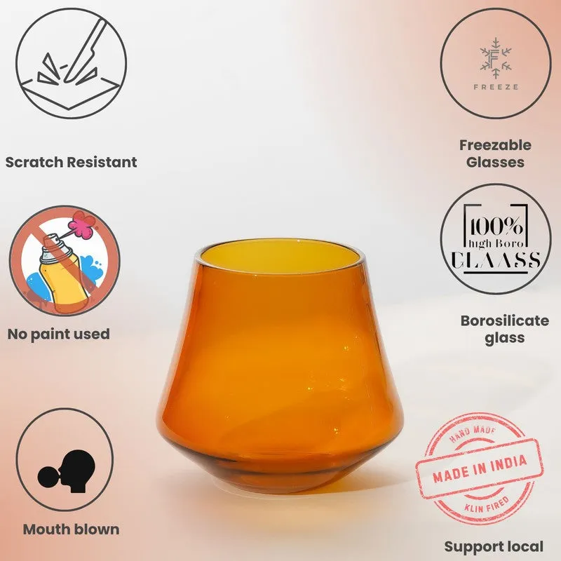 Royal Bloom Whiskey Glasses(260 mL) - Set Of Six media 5
