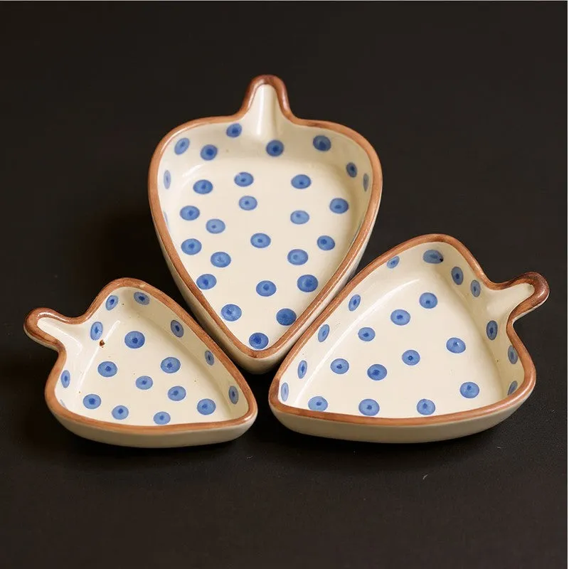 Polkae Brown Ceramic Platter - Set Of Three media 4