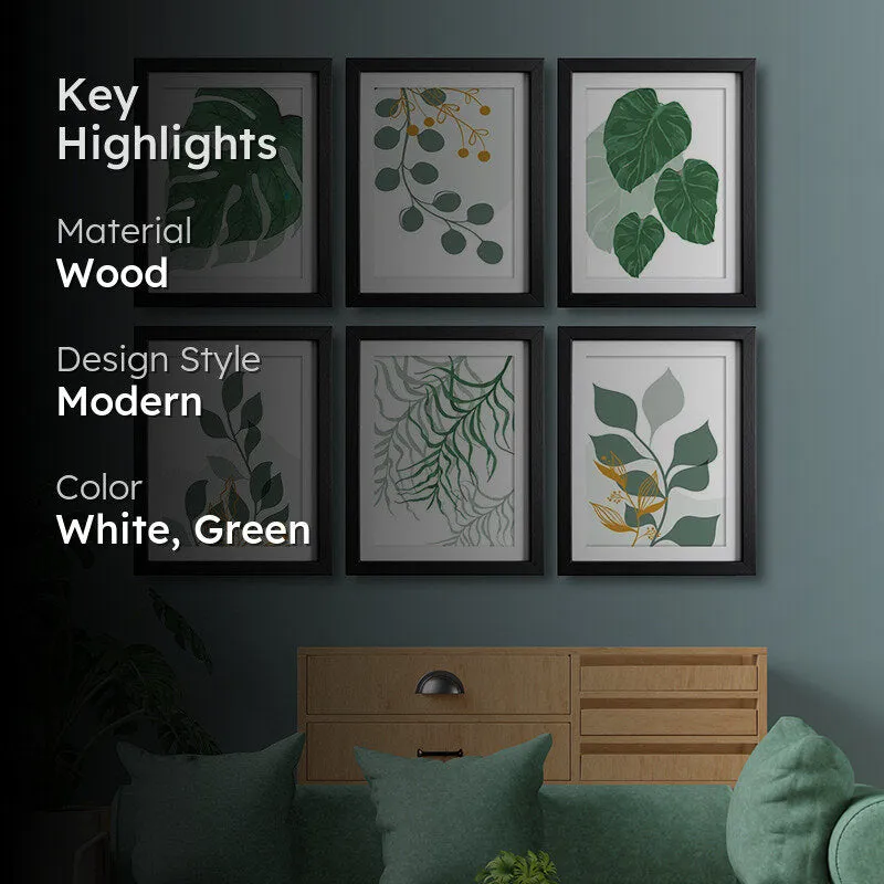 Botanica Greens II Wall Art With Frame - Set Of Six media 2