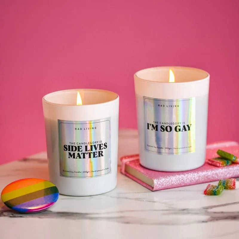 Side Lives Matter Scented Candle media 3
