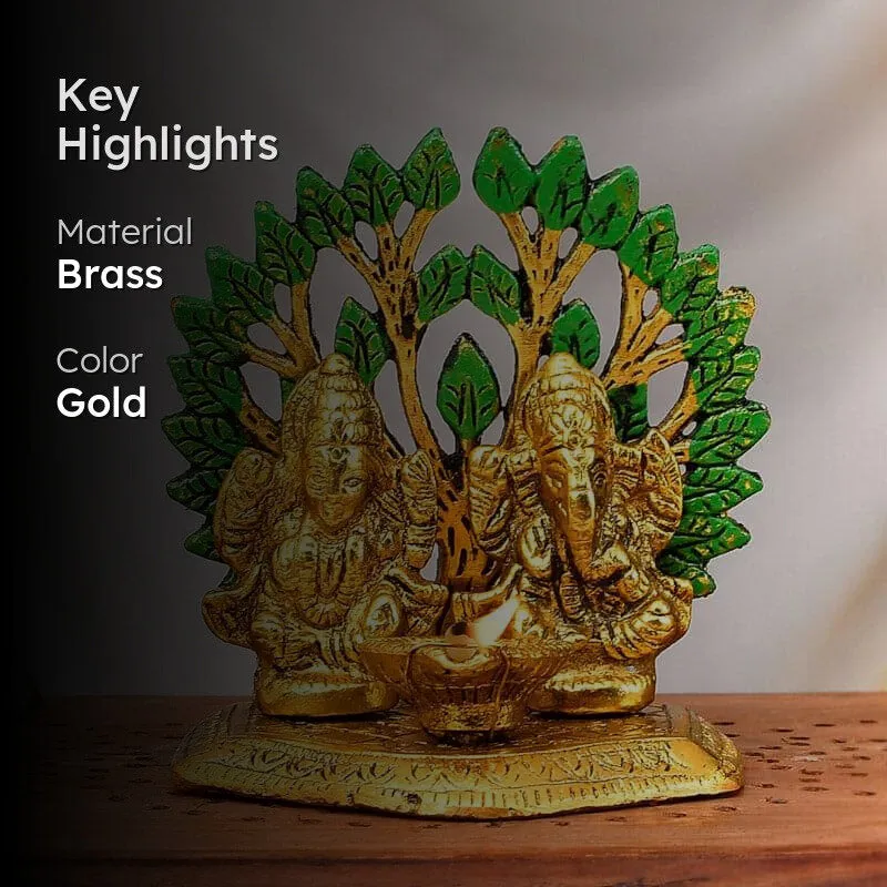 Ganesha Lakshmi Decorative Idol media 2