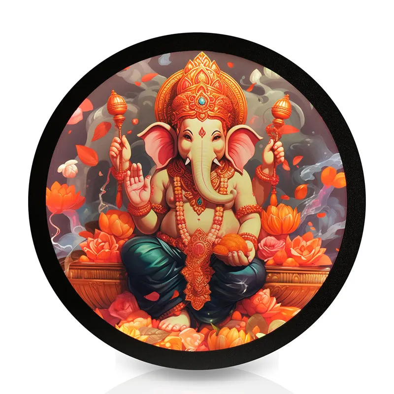 Ganesha Backlit Wall Art media 7