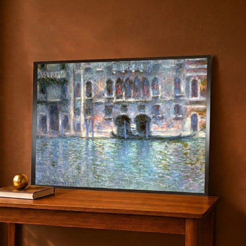 Venice, Palazzo Da Mula Canvas Wall Painting - 16 x 12 Inches