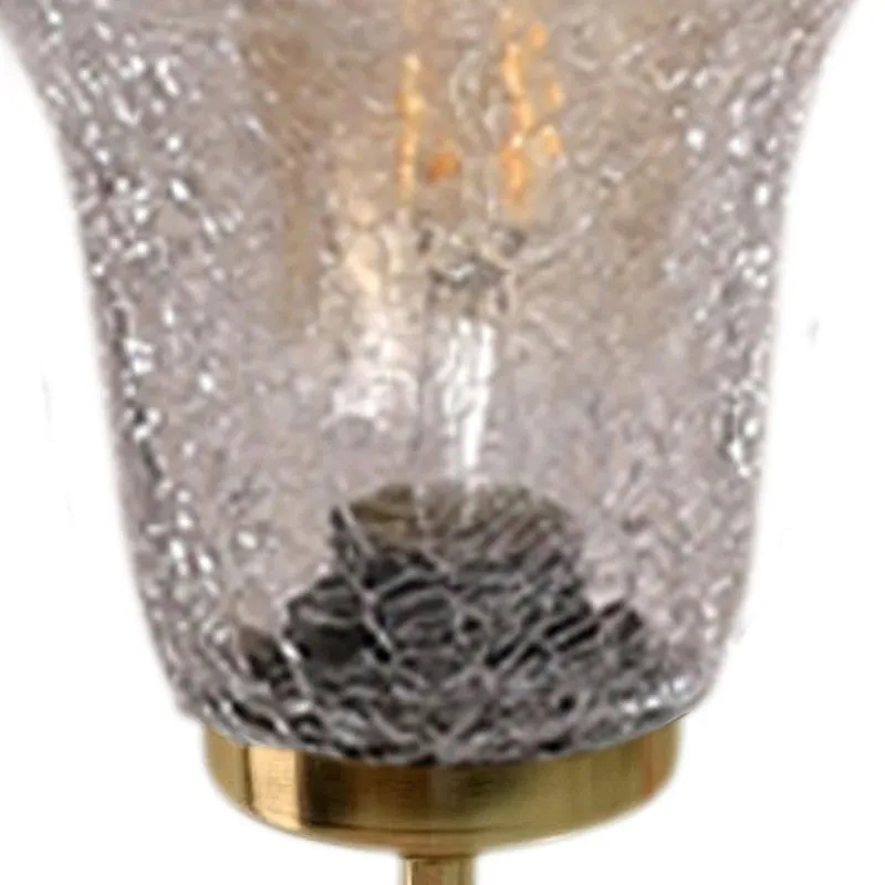 Crystal Flare Golden Base Glass Wall Lamp media 6