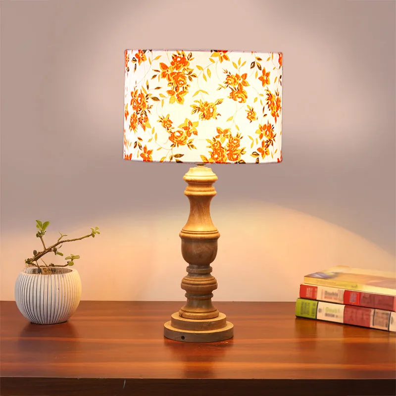 Fleur Wooden Table Lamp - Multicolor media 2