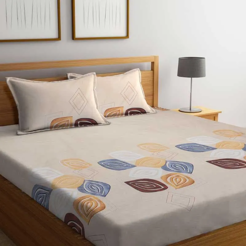 Posie Printed Microfiber Bedsheet - 130 GSM media 1