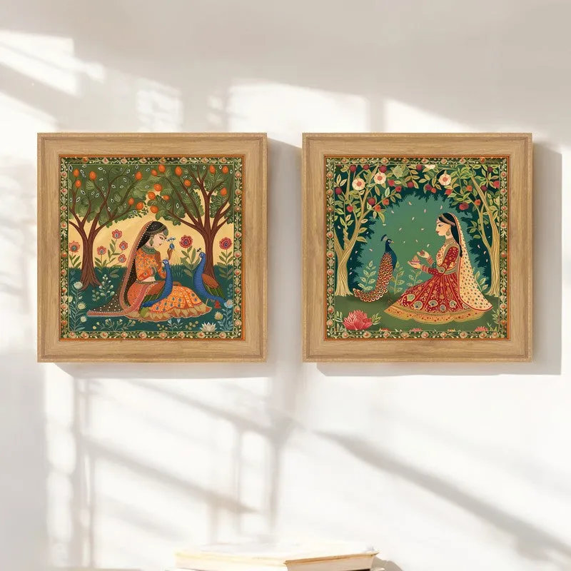 Gopika In Garden Wall Art - Set Of Two media 5