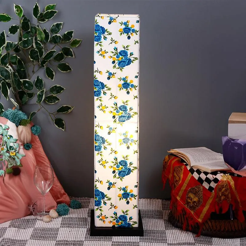 Alba Abita Wooden Tower Floor Lamp media 1