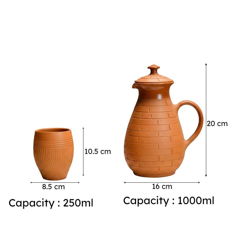 Symphony Terracotta Jug with Glasses - Three Piece Set media 11