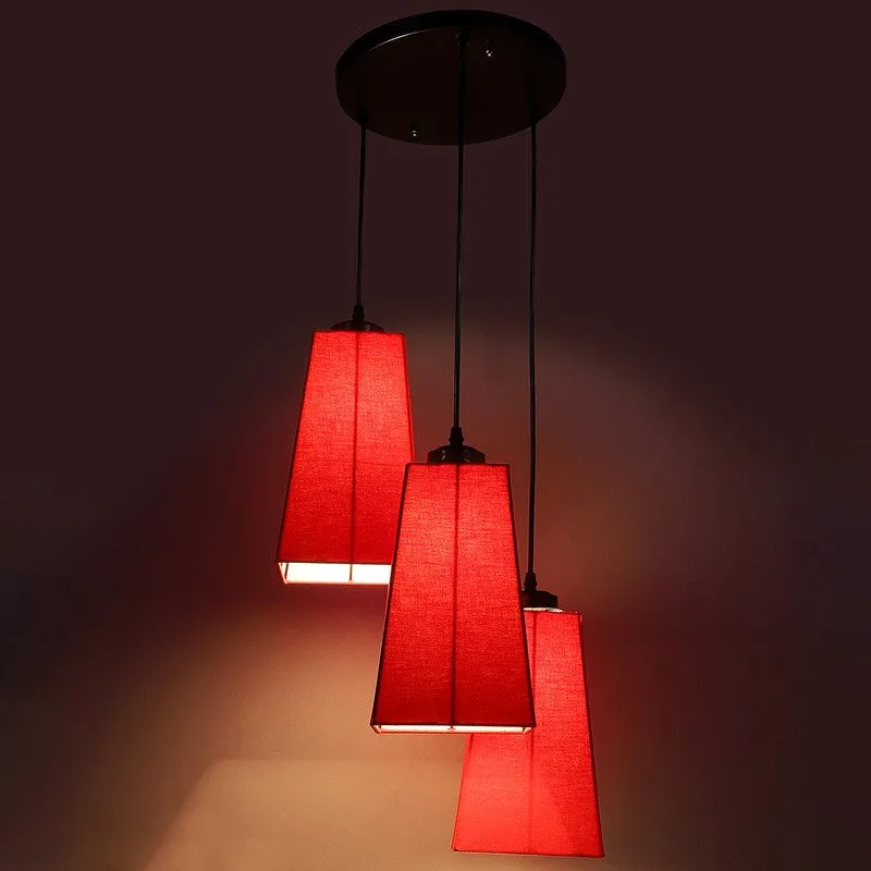 Shadowlux Triple Metal Ceiling Lamp - Red media 7
