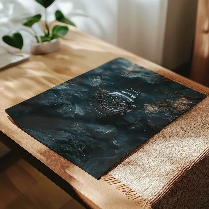 Midnight Timepiece Wall Poster - Black media 4