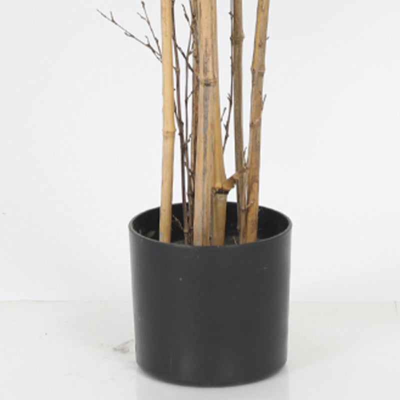 Sprouta Artificial Bamboo Plant With Black Plastic Pot - 5 Feet media 5
