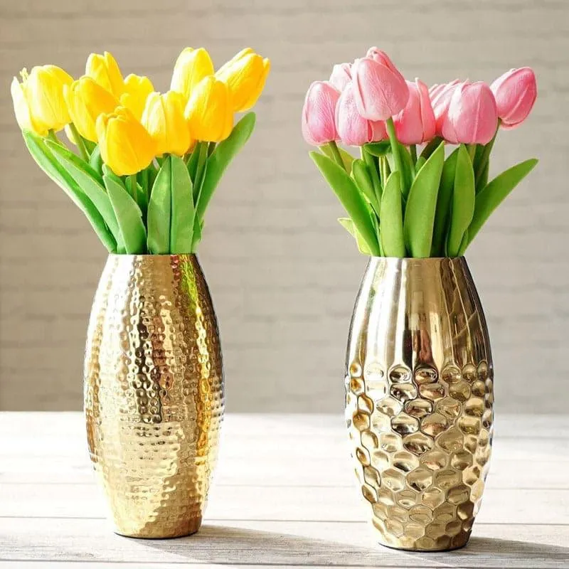 Zoery Metal Vase - Set Of Two media 1