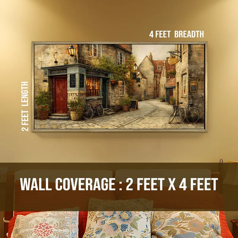 European Vintage Lane Cottage Wall Art media 8