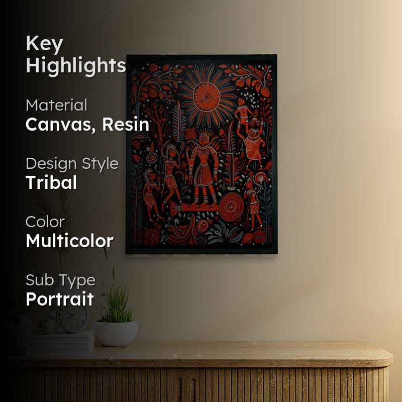 Tribe Ceremony Canvas Wall Art media 2
