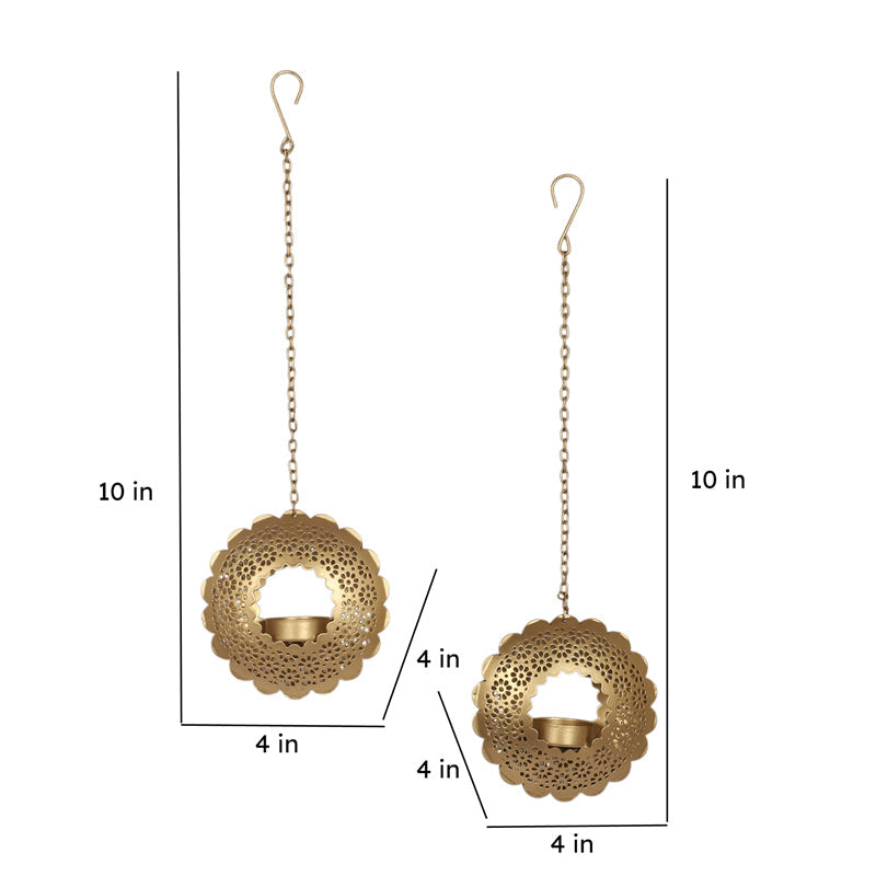 Flame Luxe Hanging Tea Light Holder - Set Of Two media 10