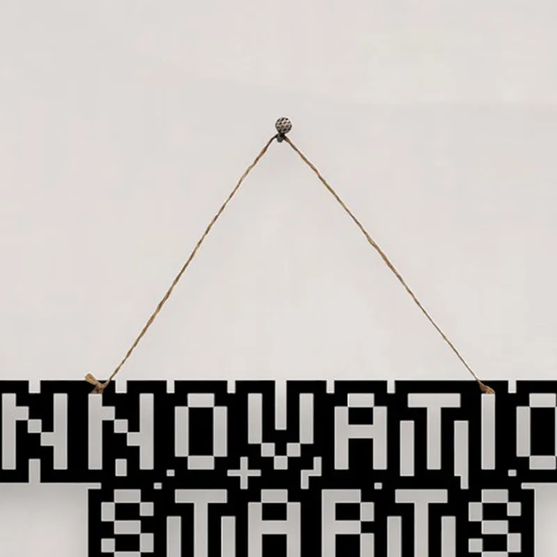 Innovation Starts Here Mild Steel Wall Accent media 4