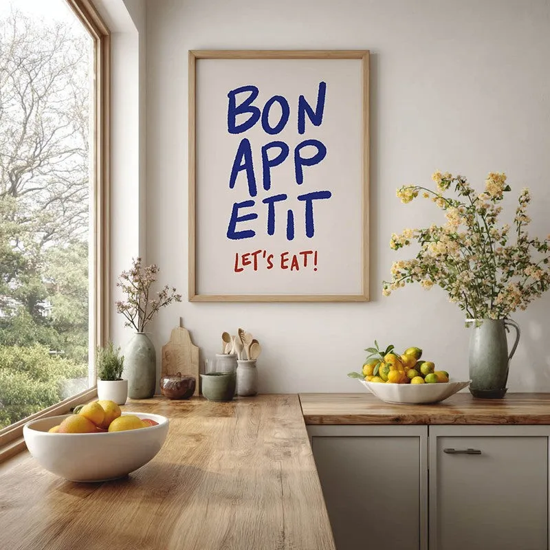 Bonappetit Archival Canvas Wall Art - Brown media 5