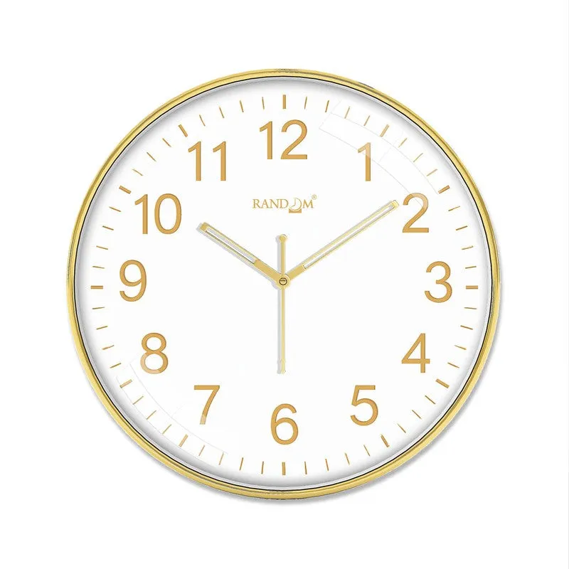 Goldenora Premium Silent Sweep Wall Clock - White media 4