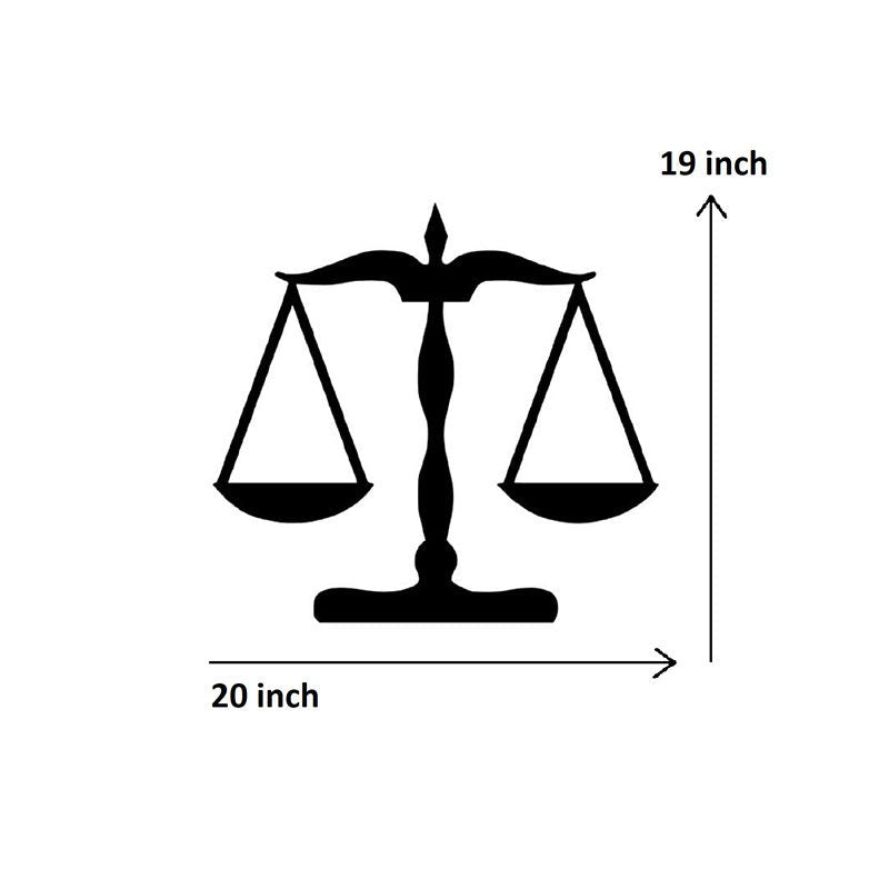 Justice Scale Black Iron Wall Accent media 5