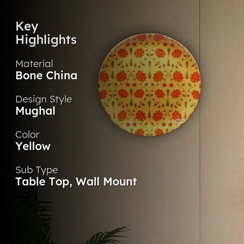 Day Bloom Decorative Plate - Yellow media 2