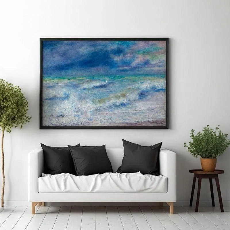 Sea Sanora Canvas Wall Painting - Black Frame media 3