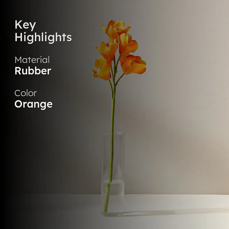 Artificial Orchid Flowers Bunch media 2