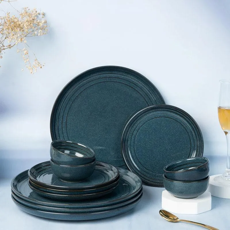 Estia Dinner Set (Saphire Blue) - 12 Piece Set media 1