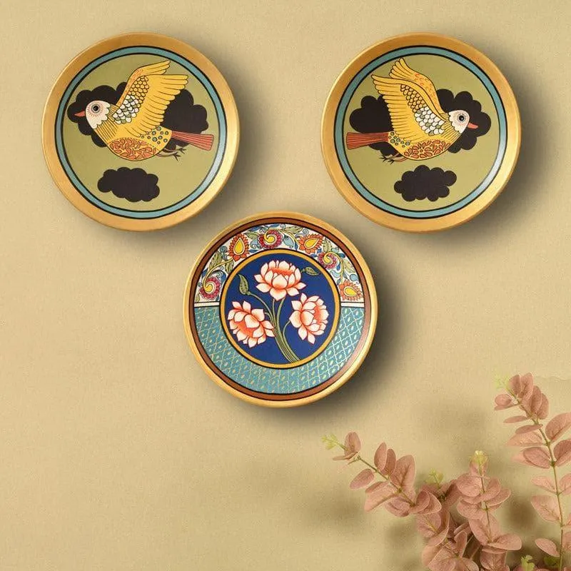 Nature dance Wall Plate - Set Of Three media 1