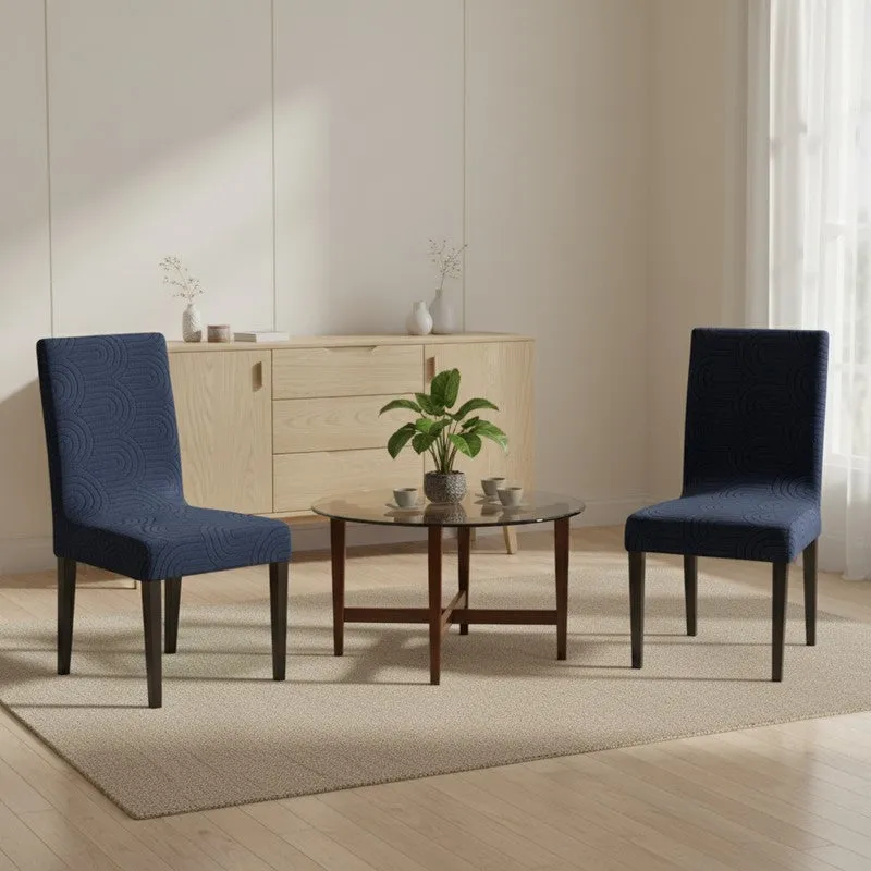 Nexo Neat Chair Cover (Blue) - Set Of Two media 1
