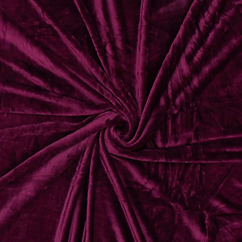 Monte Carlo Luxora Solid Polyester Blanket (Wine) - 300 GSM media 6