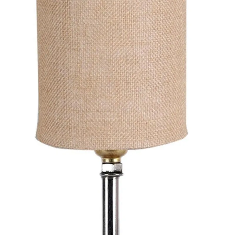 Woody Fabric Table Lamp - Beige,Brown media 6