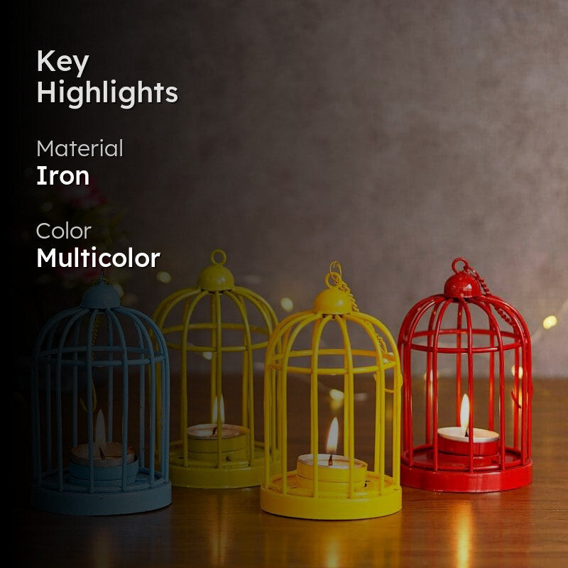 Bird Home Tealight Candle Holder - Set Of Four media 2