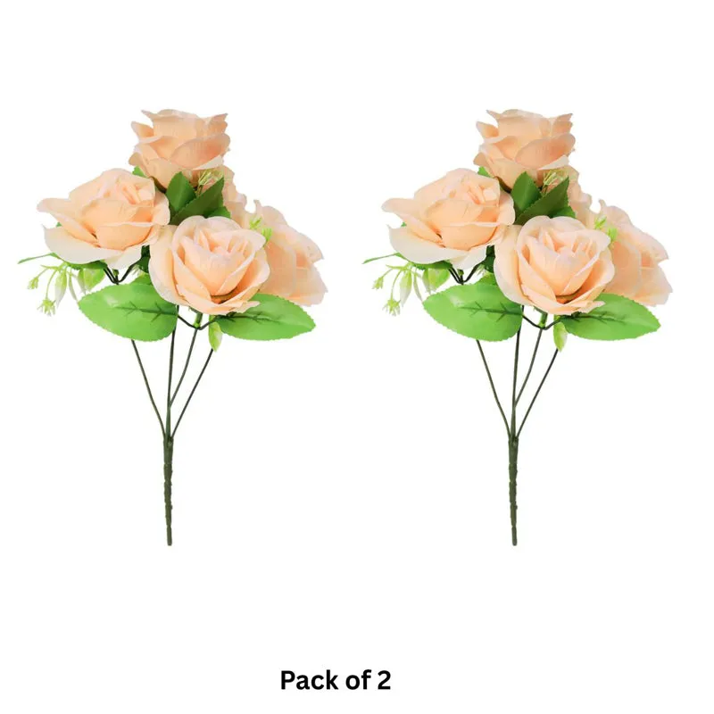 Fiora Artificial Rose Peach media 4