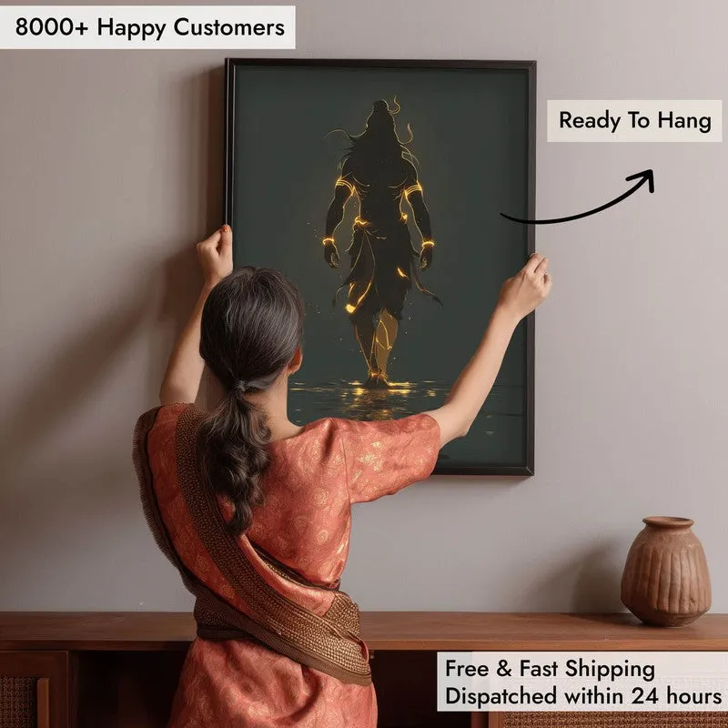 Powerful Lord Shiva Cosmic Energy Archival Paper Wall Art media 5