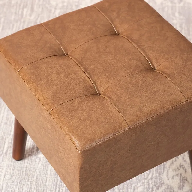 Solid Frame Ottoman - Brown media 4