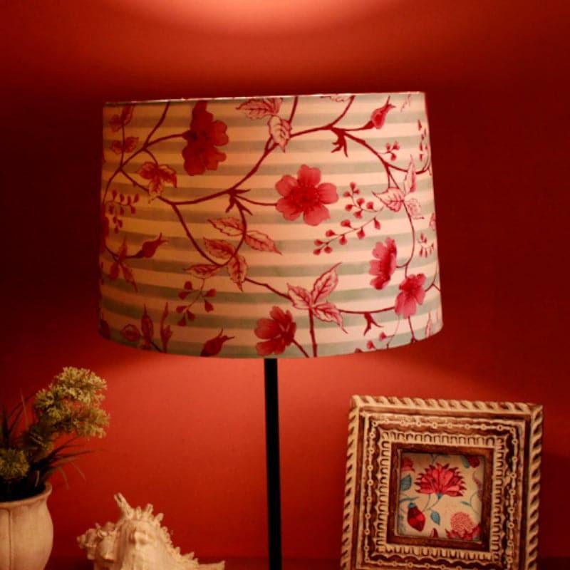 Usara Handpainted Fabric Table Lamp - Multicolor media 4