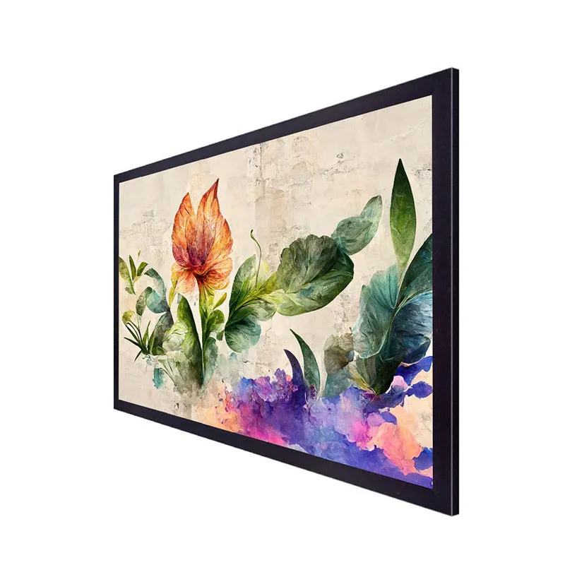 Cambree Floral Wall Painting With Frame media 6