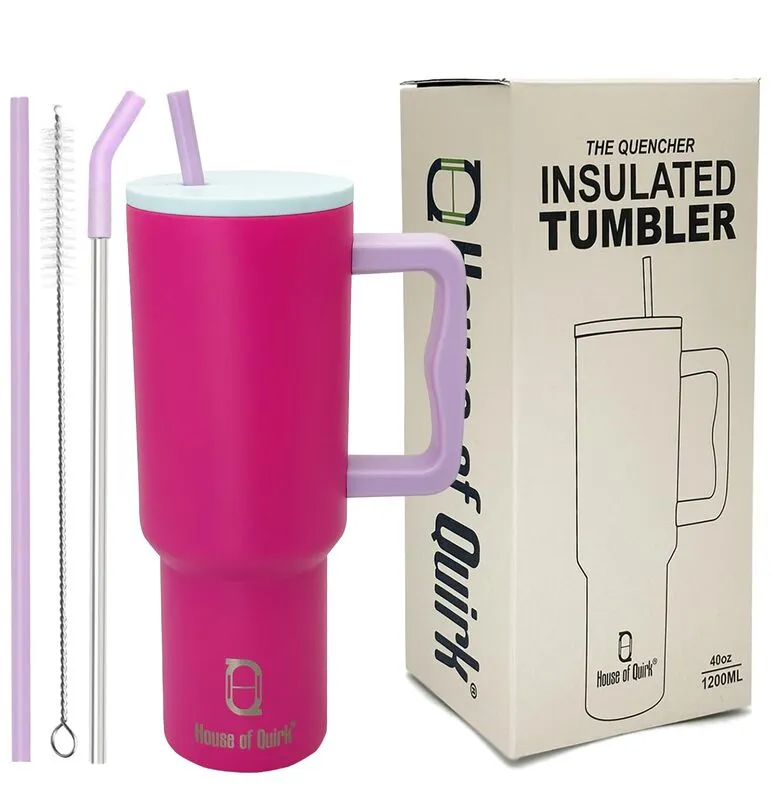 Sipsation Stainless Steel Tumbler (1200 ML) - Pink media 4