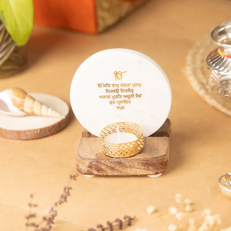Divine Onkar Mantra Tea Light Holder media 5
