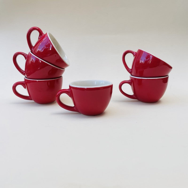Mystic Ceramic Tea Cup (80 mL Each) - Set Of Six media 5
