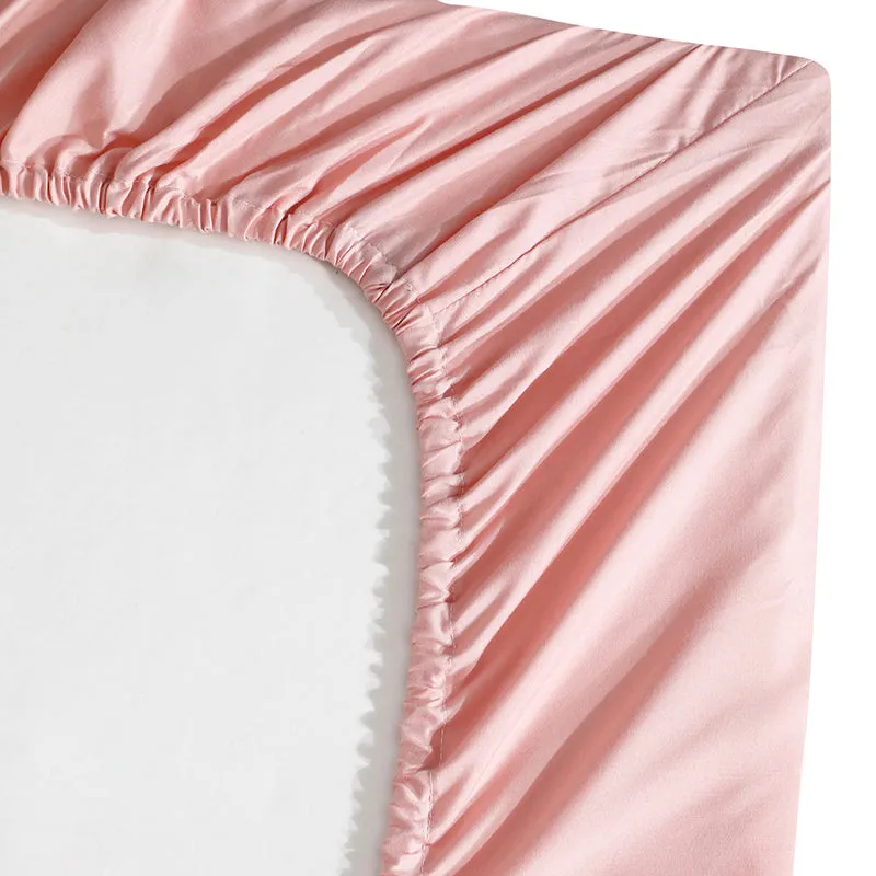 Ress Fitted Bedsheet (Light Pink) - 180 GSM media 9