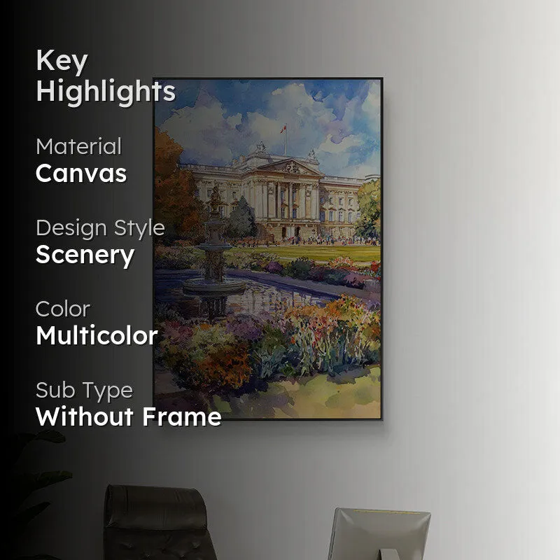 English Mansion Wall Painting media 2