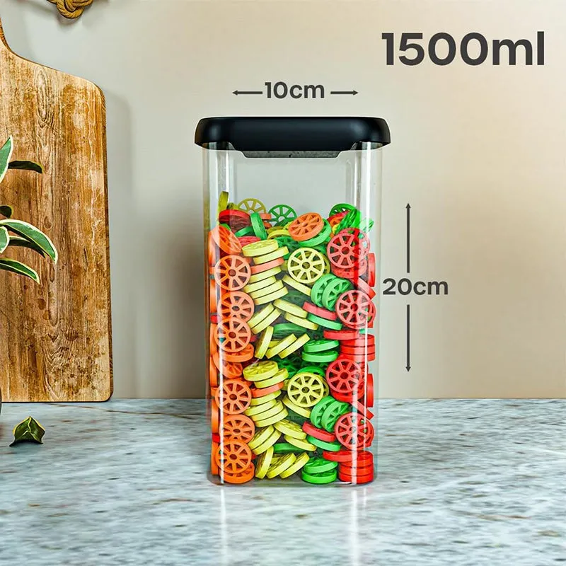 Canden Airtight Plastic Container  (1500 mL Each)  - Set Of Six media 10