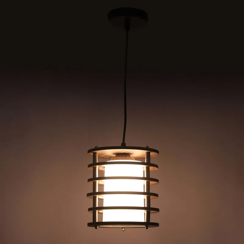 Grylla Wooden Ceiling Lamp - Round media 6