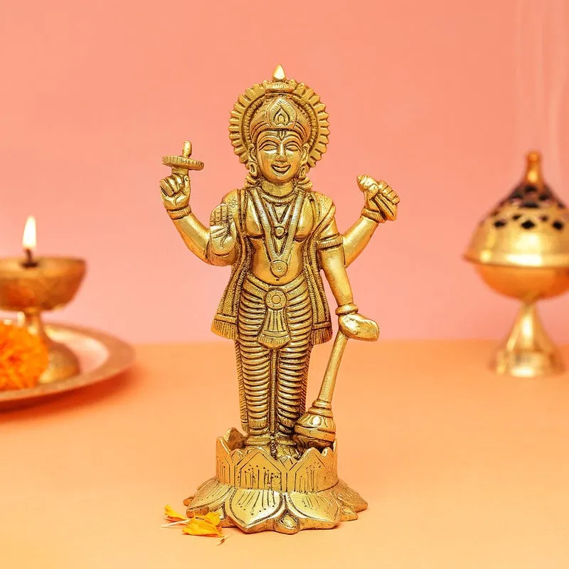 Sri Vishnu Divine Brass Idol media 3