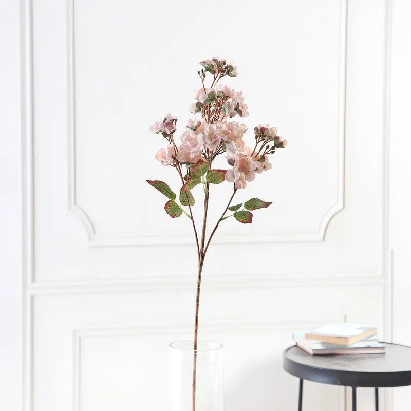 Multiflora Meadow Artificial Flower Spray - Pink media 4