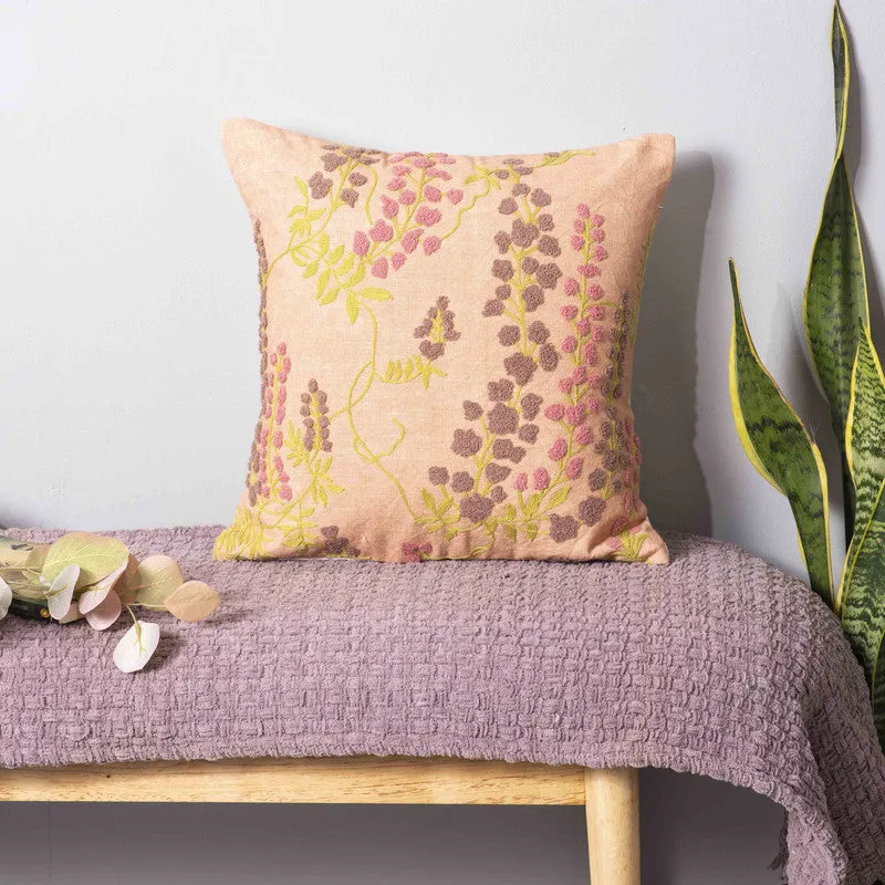 Autumn Blossom Cotton Cushion Cover media 1